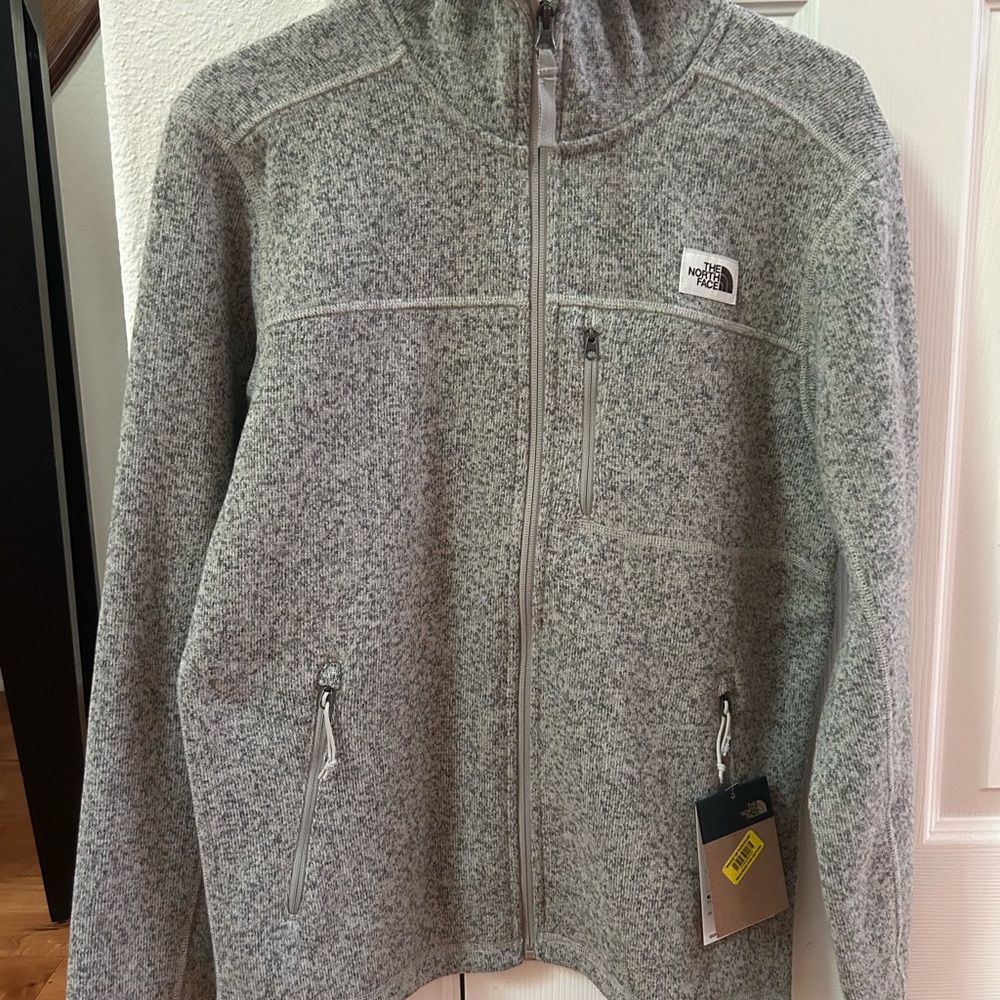The North Face Heathered Gray Fleece Jacket